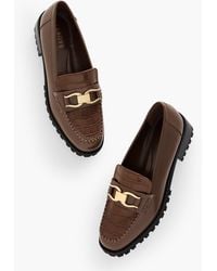Talbots - Gianna Leather Loafers - Lyst