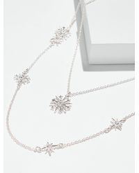 Talbots - Sparkling Snowflake Necklace - Lyst