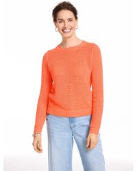 Talbots - Open Stitch Crewneck Sweater - Lyst
