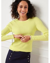 Talbots - Ribbed Crewneck Pullover Sweater - Lyst