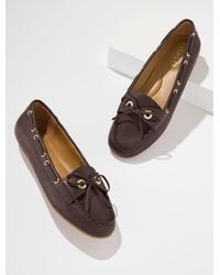 Talbots - Everson Pebble Leather Driving Loafers - Lyst