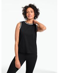 Talbots - Floral Lace Laser Cut Mesh Sleeveless Tank Top - Lyst