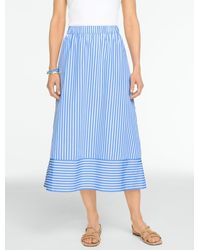 Talbots - Poplin Fit & Flare Skirt - Lyst