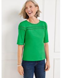 Talbots - Ladder Stitch Crewneck T-shirt - Lyst