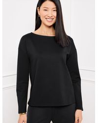 Talbots - Effortless Ultraknit Dropped Shoulder Bateau Neck Top - Lyst