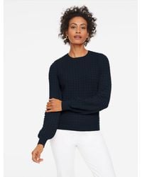 Talbots - Pointelle Crewneck Sweater Pullover - Lyst