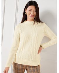 Talbots - Texture Stitch Mockneck Sweater - Lyst