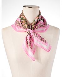 Talbots - Floral Vines Square Scarf - Lyst