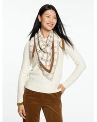 Talbots - Windowpane Jacquard Wrap - Lyst