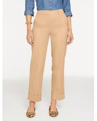 Talbots - Aiden Twill Straight Ankle Pants - Lyst