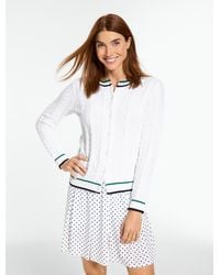 Talbots - Coolmax® Tennis Cardigan Sweater - Lyst