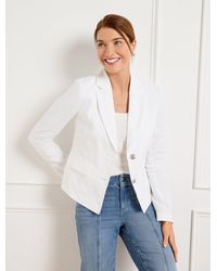 Talbots - Short Linen Blazer - Lyst