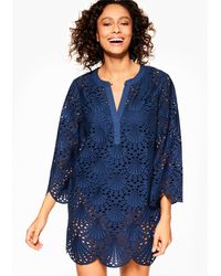 Talbots - Eyelet Lace Shell Cover-up Dress - Lyst