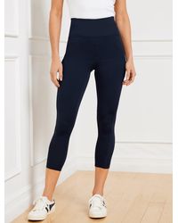 Talbots - Performance Interlock Capri Leggings - Lyst