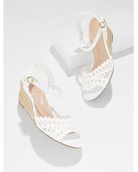 Talbots - Royce Raffia Wedge Sandals - Lyst