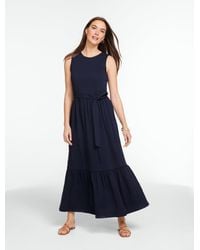 Talbots - Nantucket Slub Sleeveless Maxi Dress - Lyst