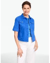 Talbots - Short Sleeve Jean Jacket - Lyst