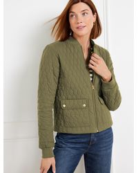 Talbots - Quilted Bomber Jacket - Lyst