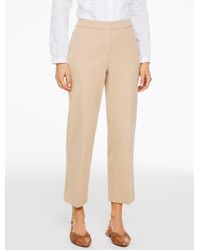 Talbots - Straight Ankle Cotton Bi-stretch Pants - Lyst