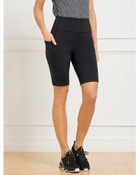 Talbots - Performance Interlock High Waist Bike Shorts - Lyst