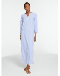 Talbots - Linen Blend Kaftan Dress - Lyst