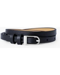 Talbots - Slim Leather Belt - Lyst