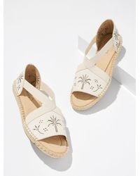 Talbots - Ilyssa Perforated Nappa Espadrille Flats - Lyst