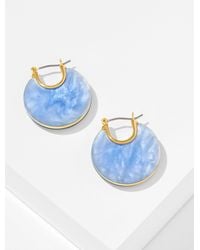 Talbots - Polished Shell Hoop Earrings - Lyst