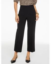 Talbots - Slim Wide Ankle Twill Pants - Lyst