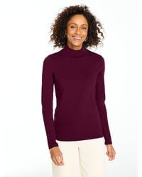 Talbots - Cotton Turtleneck Top - Lyst