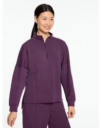 Talbots - Airknit Stretch Ribbed Half-zip Pullover Sweater - Lyst