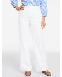 Talbots - Wide Leg Linen Pants - Lyst