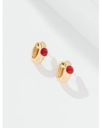 Talbots - Bezel Hoop Earrings - Lyst