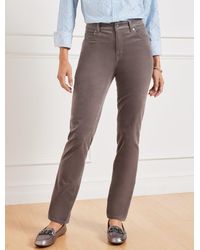 Talbots - Stretch Corduroy Straight Leg Pants - Lyst