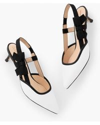 Talbots - Sylvie Bow Slingback Nappa Pumps - Lyst
