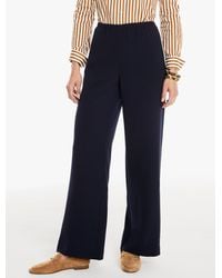 Talbots - Polished Crepe Wide Leg Pull-on Pants - Lyst