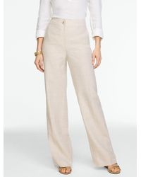 Talbots - Linen Wide Leg Pants - Lyst