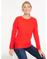 Talbots - Ottoman Knit Crewneck Tunic Sweatshirt - Lyst