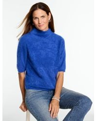 Talbots - Brushed Cashmere Mockneck Sweater - Lyst