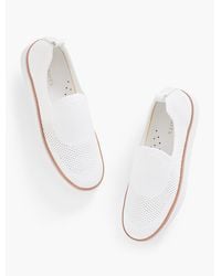 Talbots - Brittany Slip On Knit Sneakers - Lyst
