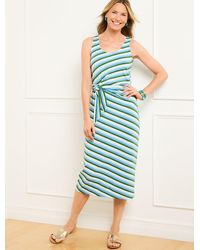 Talbots - Side Tie Knit Midi Dress - Lyst