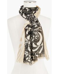 Talbots - Twirling Floral Oblong Scarf - Lyst