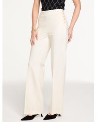 Talbots - Greenwich Tailored Stretch Wide Leg Pants - Lyst