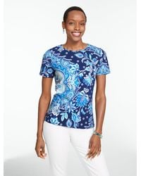 Talbots - Short Sleeve Crewneck T-shirt - Lyst