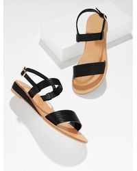 Talbots - Gracelyn Nappa Wedge Sandals - Lyst