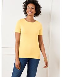 Talbots - Pima Cotton Crewneck T-shirt - Lyst