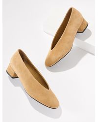 Talbots - Winona Suede Block Heel Pumps - Lyst
