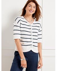 Talbots - Elbow Sleeve Sweater Jacket - Lyst