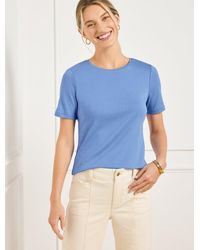 Talbots - Pima Cotton Crewneck T-shirt - Lyst