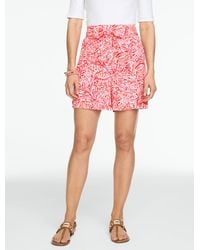 Talbots - Tie Waist Pull-on Shorts - Lyst